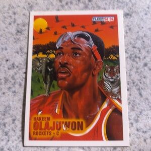 1993-94 Fleer Hakeem Olajuwon "The Dream" Art Card, Houston Rockets Item